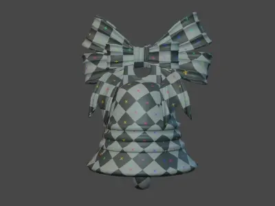 Christmas Bell Free low-poly 3D model