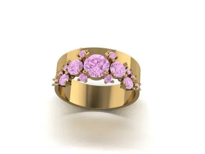 Diamond Ring 3D print model