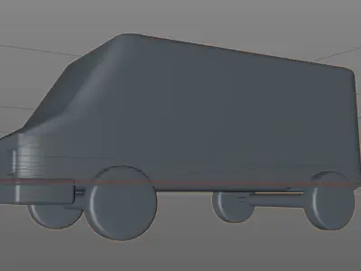 mini van  Free 3D model