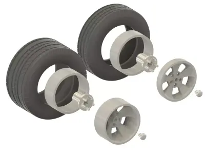 Rocket Racing Injector wheels 3D print model