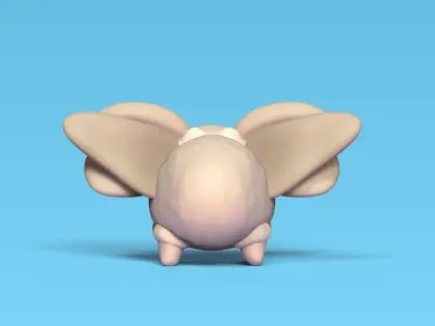 Cute Moth 3D print model