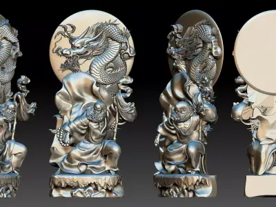 Bodhidharma  3D print model