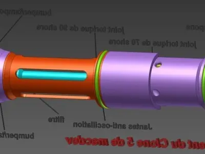 hypothese du fonctionnement du Clone 5 de macdev Free 3D model