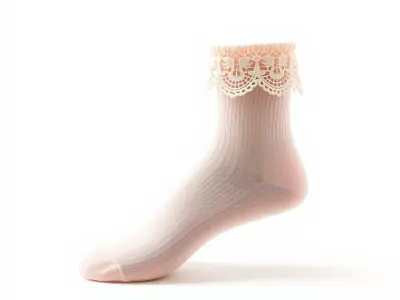 Lace Ankle Sock Model Pack Low-poly 3D model
