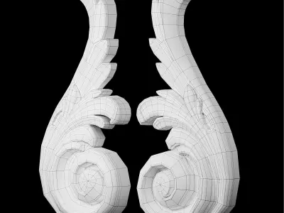 Molding Decor Low-poly 3D model purchase