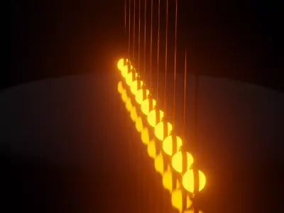 PENDULUM rays of light 3D model
