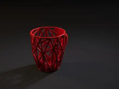 Cup voronoi 3D print model