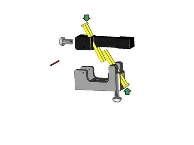 SPST Lever Switch  3D print model