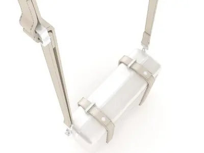 Dior and Rimowa Clutch Shoulder Gray 3D model