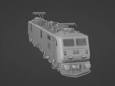 WAP-7 Indian Railways Low-poly 3D model