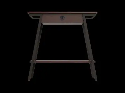 Modern Hall Console Table Low-poly 3D model