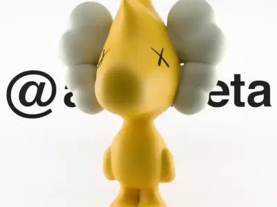 Kaws Woodstock Textured Low-poly 3D model