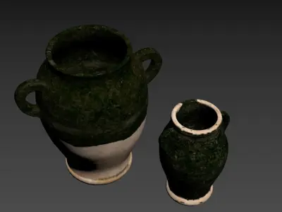 Mesa Handcrafted Terracotta Ceramics Vase Collection 3D model