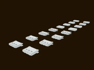 Stylized PBR Book Pack Low-poly 3D model