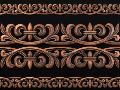 OZ-Trim Ornament 01 3D model