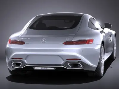 Mercedes-Benz AMG GT 2016 VRAY 3D model