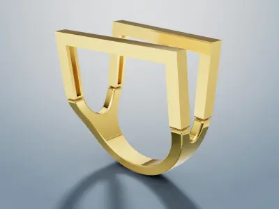 Women Ring 3D print model C 62 3D print model