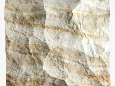 121-RockPanel sandstone wall art 3D model