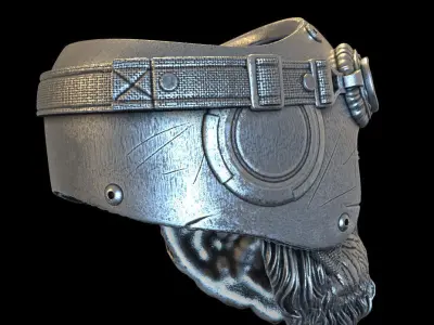 Animal ring jewelry Biker Monkey vol1  3D print model