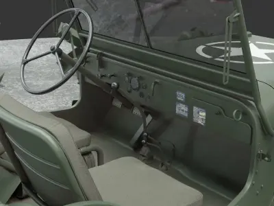 Jeep Wrangler Willy 1942 3D model