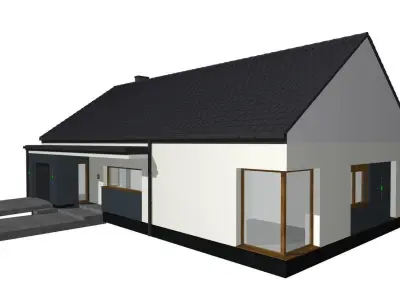 modern standard house model for render and game 3D model