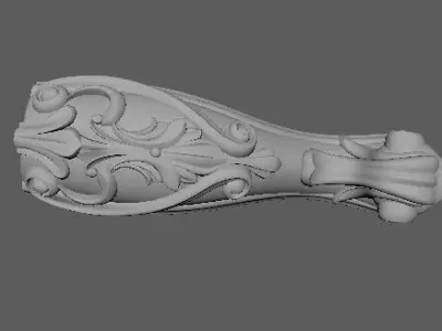 leg High quality 3d models for processing on a cnc machine 3D model