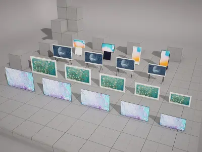 SAMSUNG - BESPOKE TV Low-poly 3D model