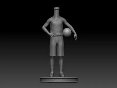 3D Printable Basketball Player Bubble Head 3D print model