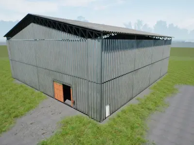 Industrial buildings 3D Model Pack