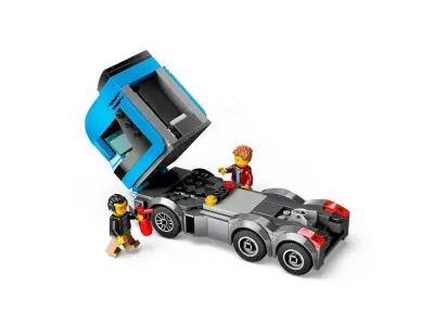 PixelBricks3D - LEGO Car Transporter Truck with Sports Cars  3D print model