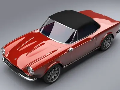 Fiat 124 Spider 3D model