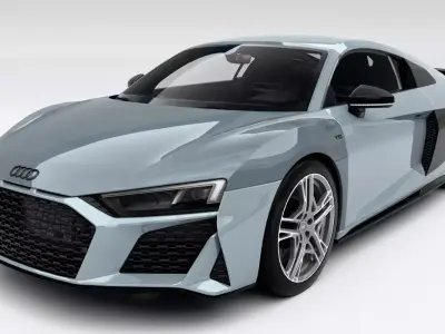 Audi R8 Coupe 2019 Low-poly 3D model