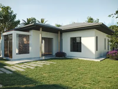 Small House 02 Low-poly 3D model