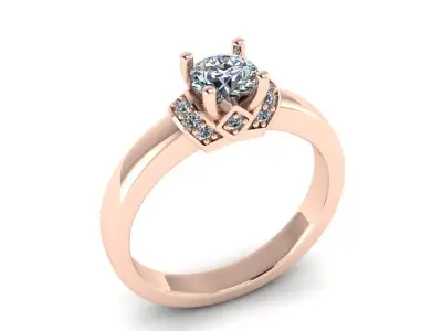 Jewelry Diamond Ring  3D print model