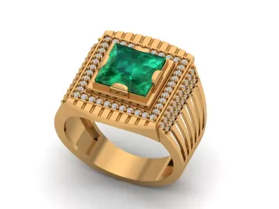 Mens Ring 3D print model get