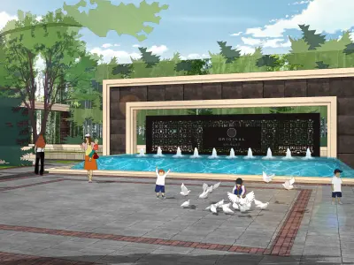 British Demonstration Area 3D model