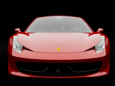 Ferrari spider realistic model and render 3D model