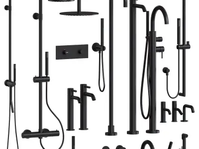 Fantini Nostromo faucet set 3D model