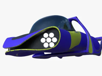 Hover car PBR 3D model
