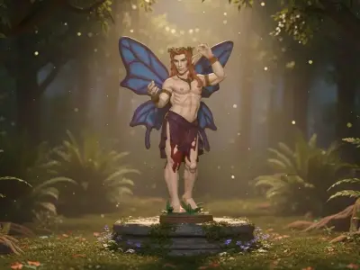 Belly dancer 3D print model