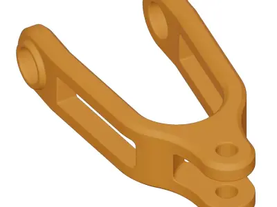 Plastic Premium Bike Yoke Toy 3D model