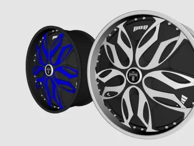 Wheels DUB Spinners Muse - S784 3D model