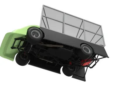 Super Dirt Late model with side wing Scale 1 to 25 3D print model