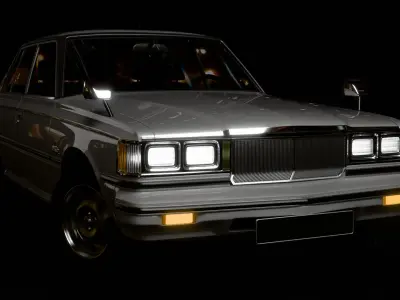 Toyota Crown 1979 Rigged 3D model