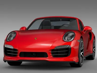 Porsche 911 Turbo S Targa 991 2015 3D model