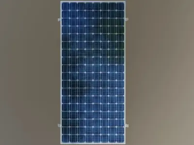 8-Solar Panel 160Wp 1480x670x30mm 3D model