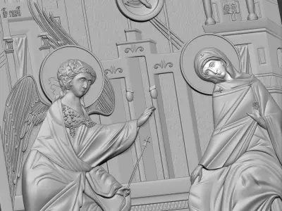Annunciation Icon 3D print model