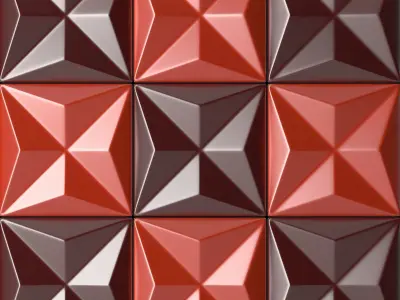 Panel3D05 geometric wall panel 3D model