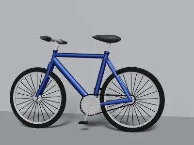 3d amazing metalic bike  Free 3D model