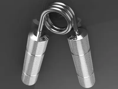 3D Steel Hand Gripper 3D model